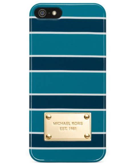 Michael Kors Mono Striped iPhone 5 5S Case Cover (Black/White)